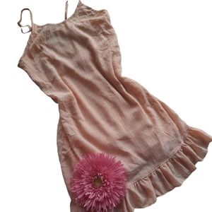 Nanette Lepore Peach Slip Tank Mini Dress